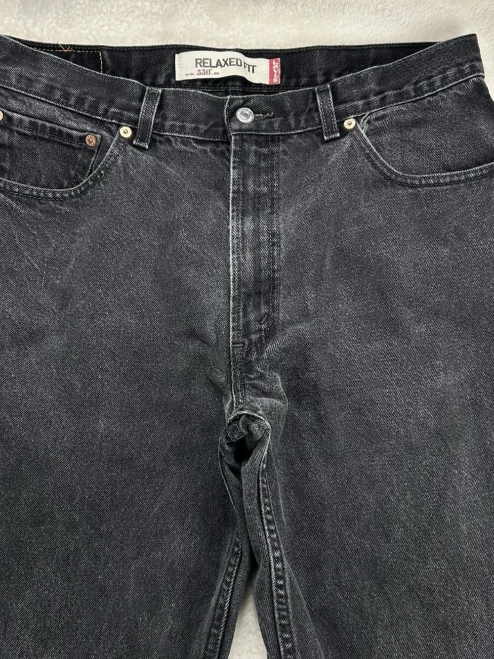 Vintage Levis 550 Jeans Men’s 34x32 Black Relaxed Fit Straight Leg (Tag-36x32) - Picture 2 of 12